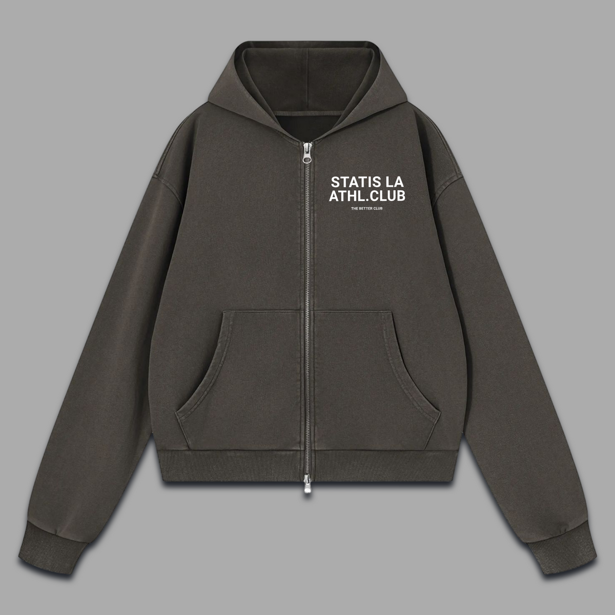 ATHL. CLUB WASHED BOXY Cropped Zip Up (preorder)