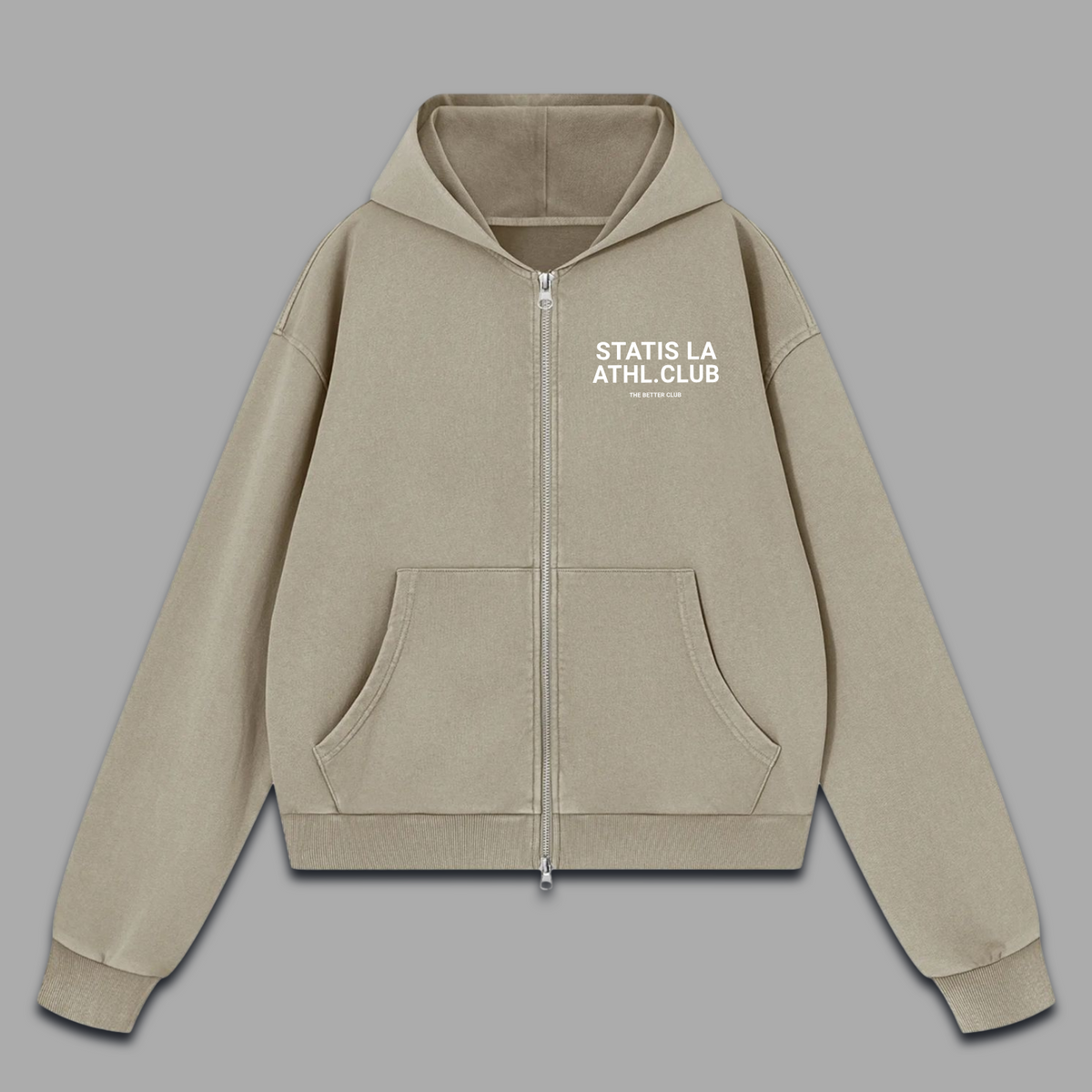 ATHL. CLUB WASHED BOXY Cropped Zip Up (preorder)