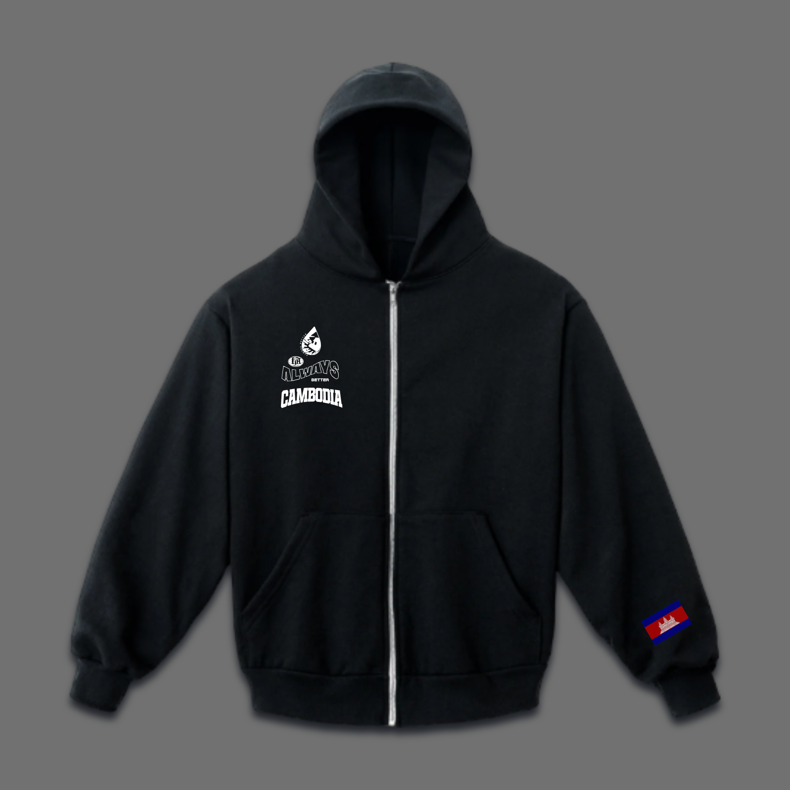 The Protection Distressed Zip up (PREORDER)