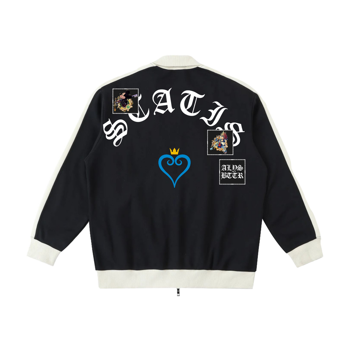 KH-Contrast Trim Stand Collar Jacket (preorder)