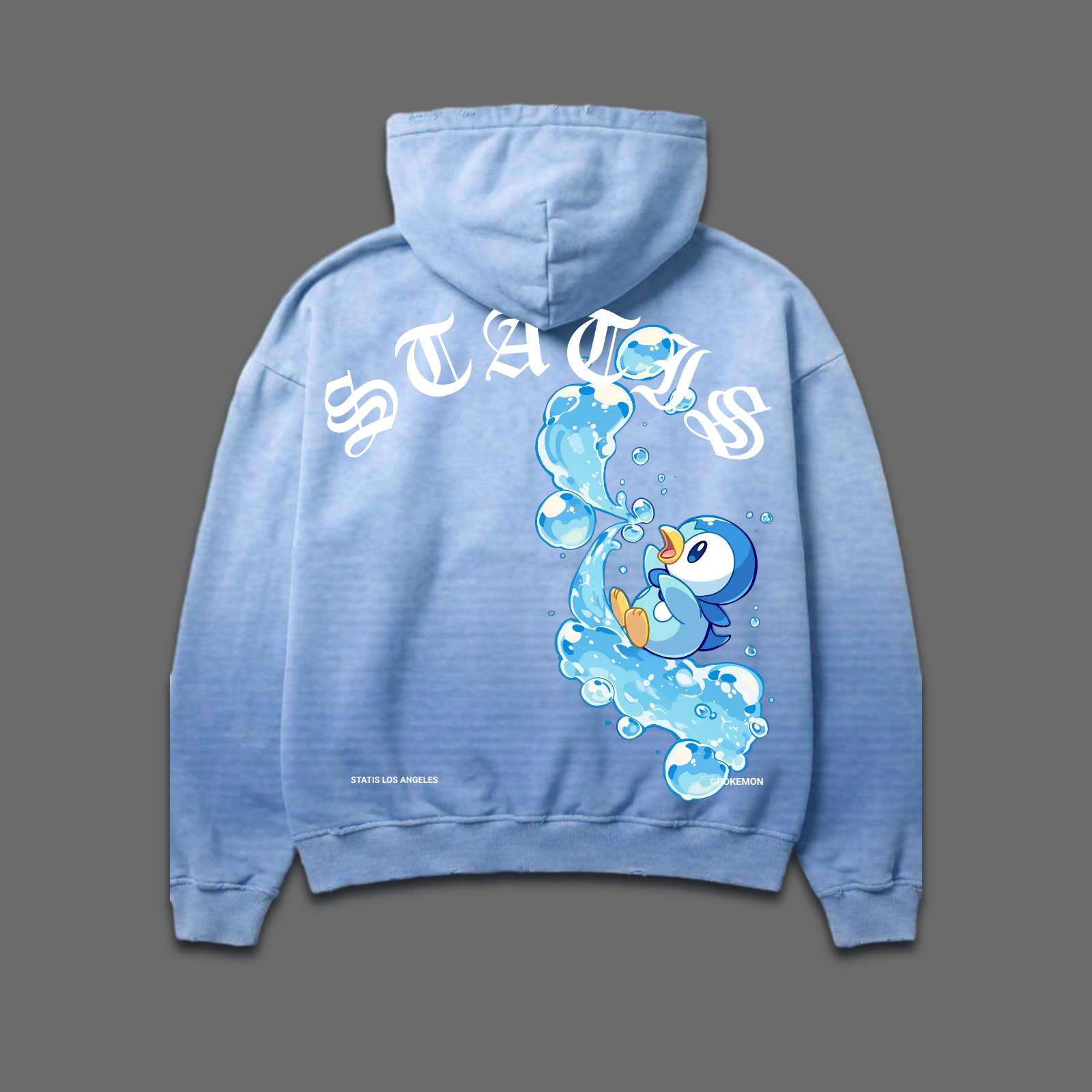 Piplup Sunfade Cropped distressed Zip up (preorder)