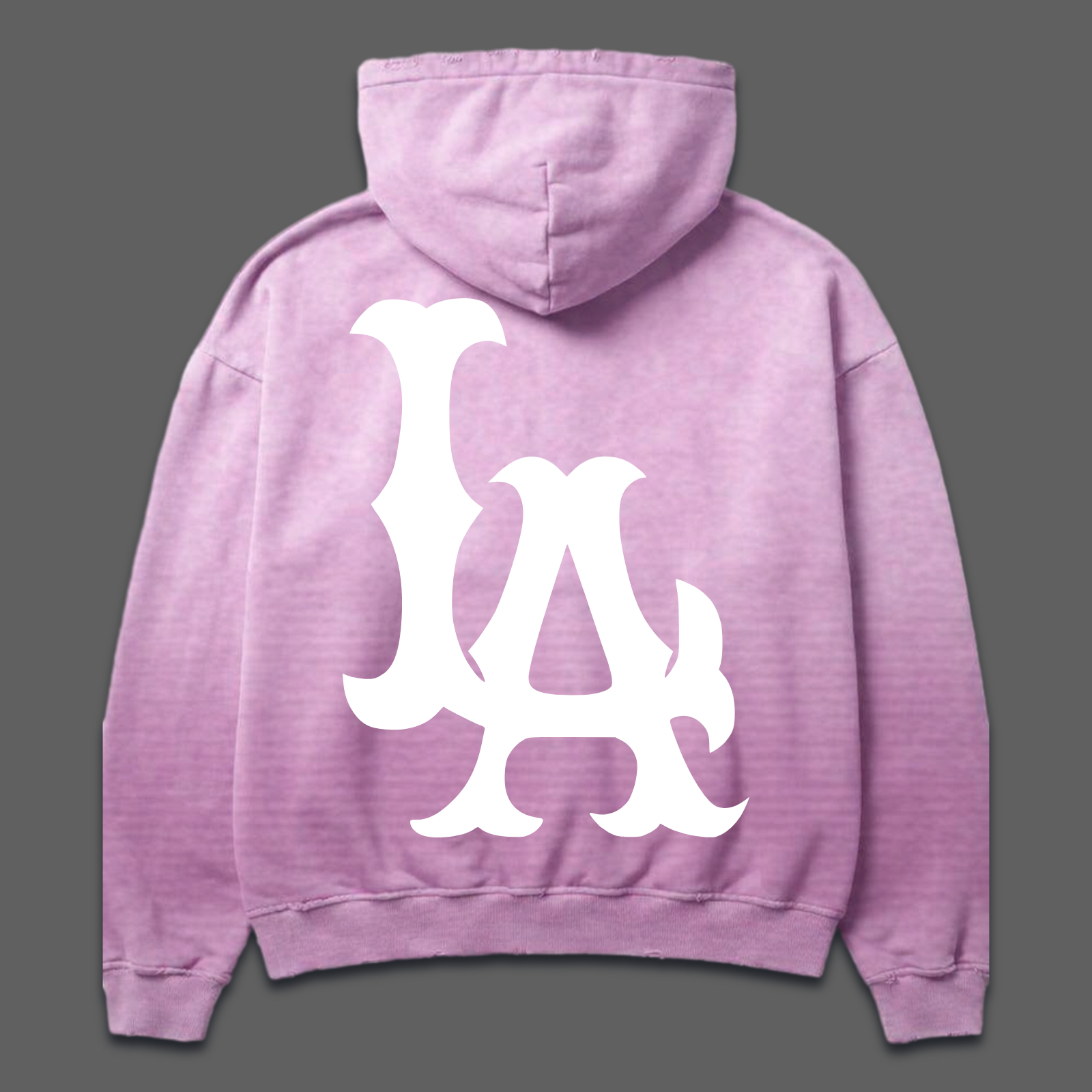 LA Boxy Cropped distressed Zip up (PREORDER)
